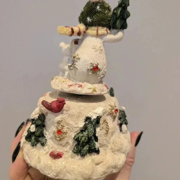 Vintage musical snowman decoration - Picture 5 of 7